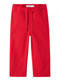 NAME IT Hør Bukser Falinnen Chinese Red