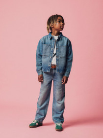 NAME IT Denim Skjorte Jakke Milo Medium Blue 