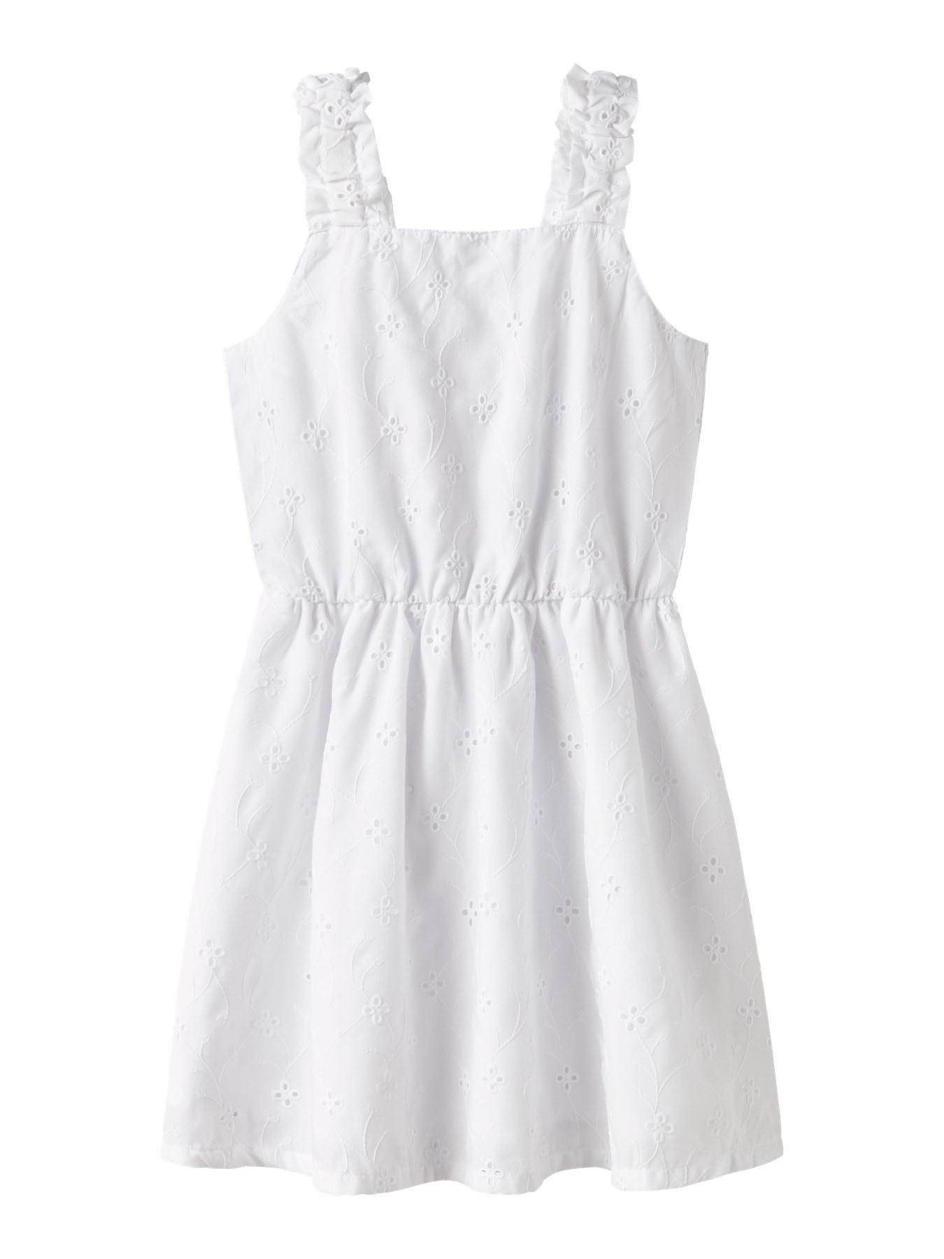 NAME IT Strop Kjole Violeta Bright White