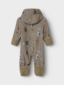 NAME IT  Softshell Suit Alfa Silver Mink Go