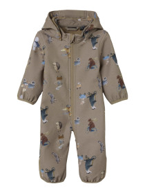 NAME IT  Softshell Suit Alfa Silver Mink Go