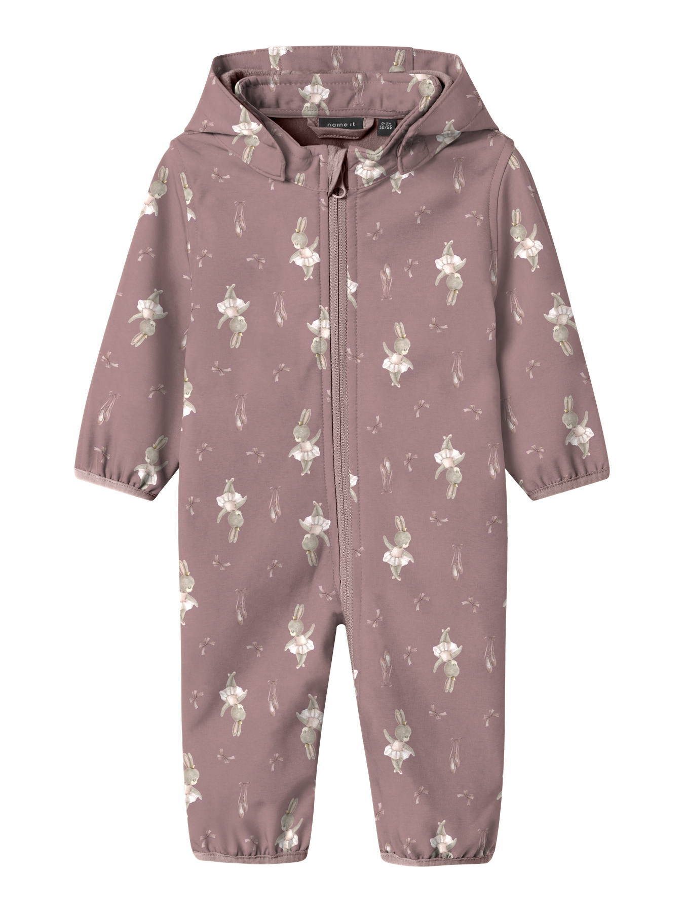 NAME IT  Softshell Suit Alfa Fo Woodrose Bunny
