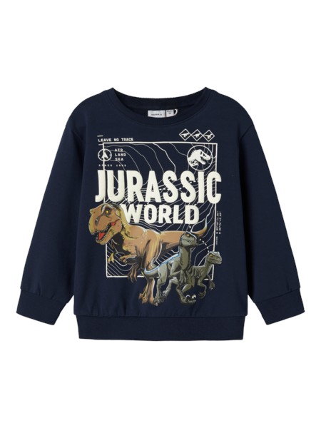 NAME IT Sweatshirt Jurassic For Navy Blazer