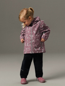 NAME IT Softshell Jakke Alfa08 Grape Shake Floral Dream