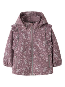 NAME IT Softshell Jakke Alfa08 Grape Shake Floral Dream