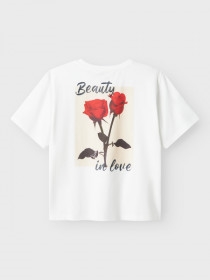 NAME IT T-Shirt Delik Bright White
