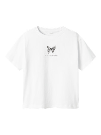 NAME IT T-shirt Dane Box Bright White Black