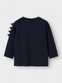NAME IT Gustav Gris Bluse Fry Navy Blazer