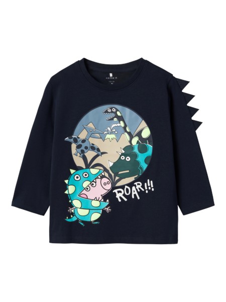 Name It Gustav Gris Fry Bluse - Navy Blazer