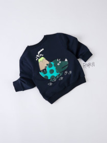 NAME IT Gustav Gris Sweatshirt Find Navy Blazer