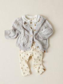 LIL ATELIER Leggings Gavo Elf Turtledove Teddy Bear