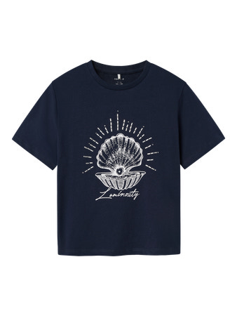 NAME IT T-shirt Flimse Navy Blazer billede