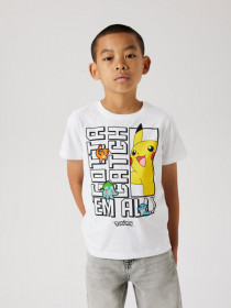 NAME IT Pokemon T-Shirt Flame Bright White