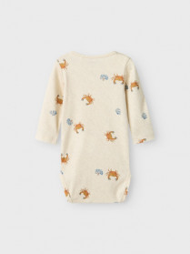 NAME IT Langærmet Body Fabio Peyote Melange