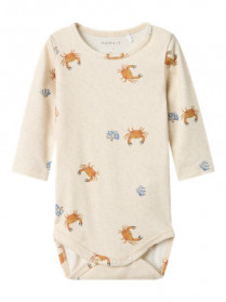 NAME IT Langærmet Body Fabio Peyote Melange