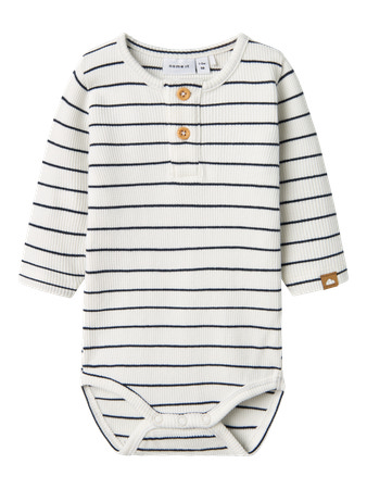 Name It Body Cloud Dancer Med Striber - Str. 1y 80cm