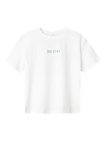 Name It Falaura T-shirt - Bright White Bright Green