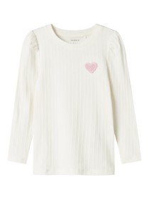 NAME IT Langærmet Bluse Dlove Cloud Dancer