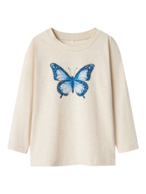 NAME IT Langærmet Bluse Demmi Peyote Melange