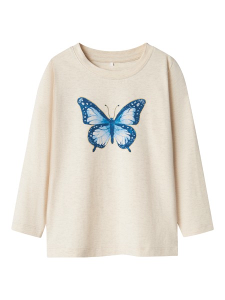 NAME IT Langærmet Bluse Demmi Peyote Melange billede