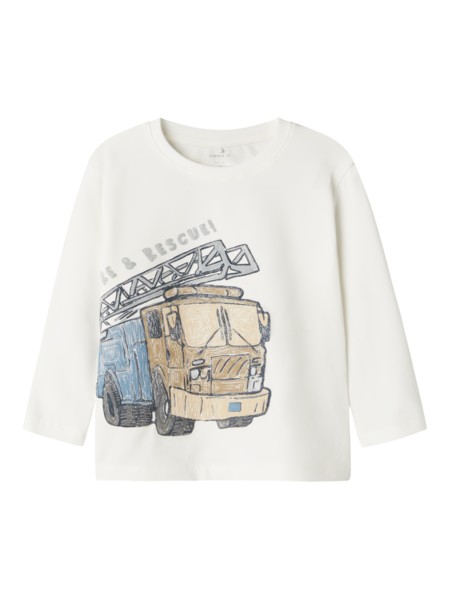NAME IT Langærmet Bluse Dusty Cloud Dancer