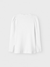 NAME IT Basis Rib Bluse Fikab Bright White
