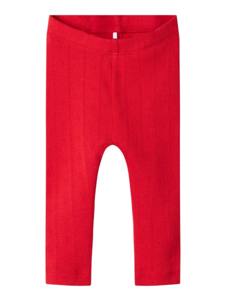 NAME IT Hulmønstrede Leggings Dagnes Chinese Red