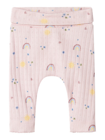 NAME IT Hulmønster Bukser Fabiane Light Lilac