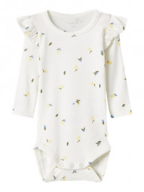 NAME IT Langærmet Body Filly Cloud Dancer