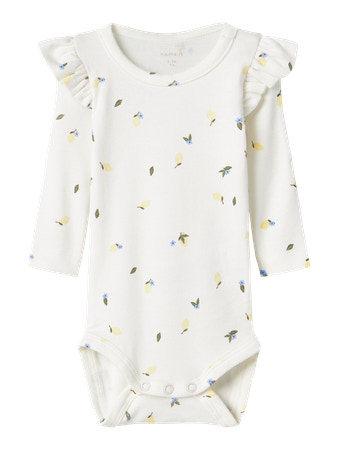 NAME IT Langærmet Body Filly Cloud Dancer
