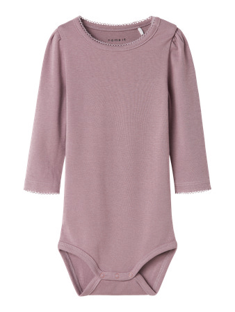 NAME IT Langærmet Modal Body Fallon Elderberry