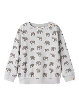 LIL ATELIER Sweatshirt Vapor Blue Elephant