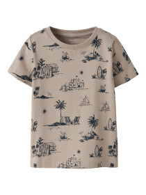 NAME IT T-shirt Fille Chateau Gray