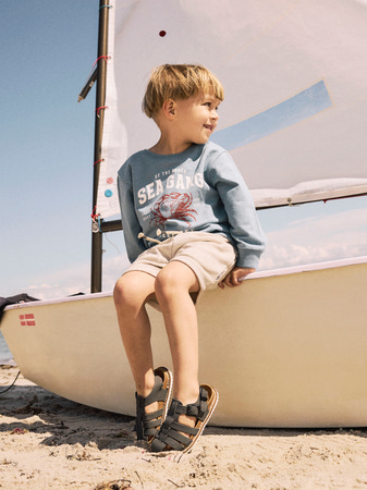 Name It Sweatshirt Spring Lake Med Krabbemotiv - Str. 2y 92cm