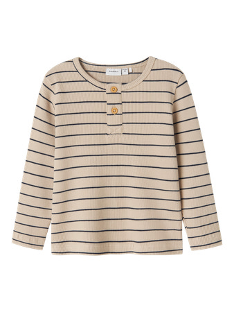 NAME IT Rib Bluse Fully Navy Blazer