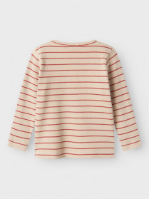 NAME IT Rib Bluse Fully Red Ochre