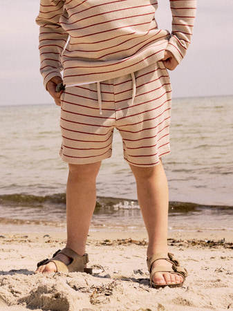Name It NmmFully Rib Shorts - Red Ochre