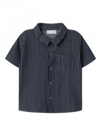 NAME IT Kortærmet Skjorte Fel Navy Blazer
