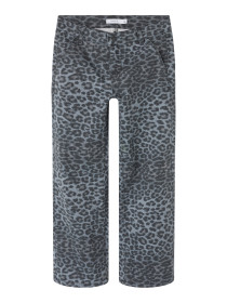 NAME IT Wide Bukser Rose Night Owl Grey Leopard