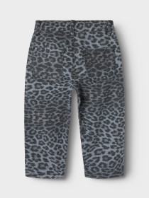 NAME IT Mom Jeans Bella Twill Nght Owl Grey Leopard