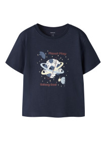 NAME IT T-shirt Victor Navy Blazer Football Space