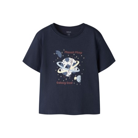 NAME IT T-shirt Victor Navy Blazer Football Space