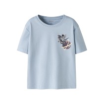 NAME IT T-shirt Victor Blue Fog Space Dino