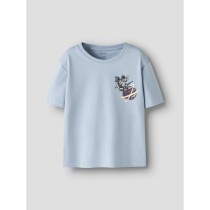 NAME IT T-shirt Victor Blue Fog Space Dino