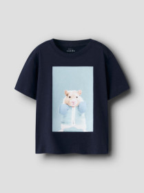 NAME IT T-shirt Voto Navy Blazer Boxing Hamster