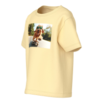 NAME IT T-shirt Voto Double Cream Skater Dog