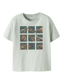 NAME IT T-shirt Voto Pale Aqua Dino Squad