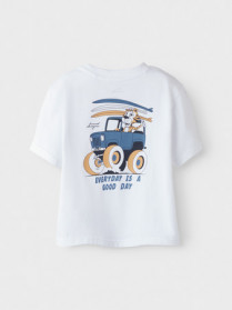 NAME IT T-shirt Velix Bright White Car