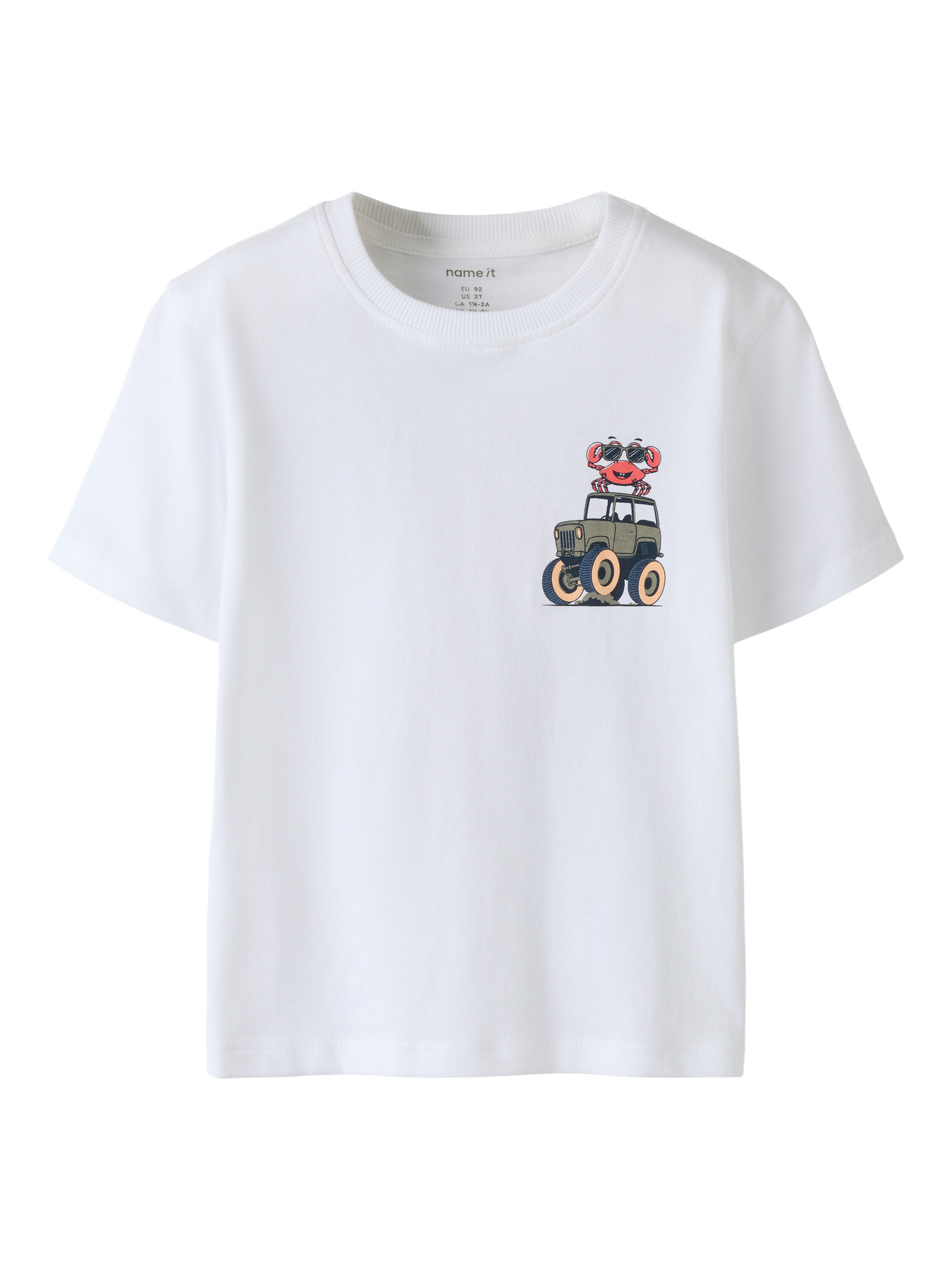 Name It T-shirt - NmmVelix - Bright White/Crab