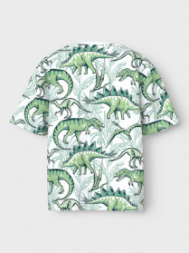 NAME IT T-shirt Valther Bright White Palm Dino
